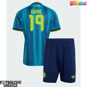 Kolumbie Rafael Santos Borre #19 Dětské Venkovní dres komplet MS 2026 Krátký Rukáv (+ trenýrky)